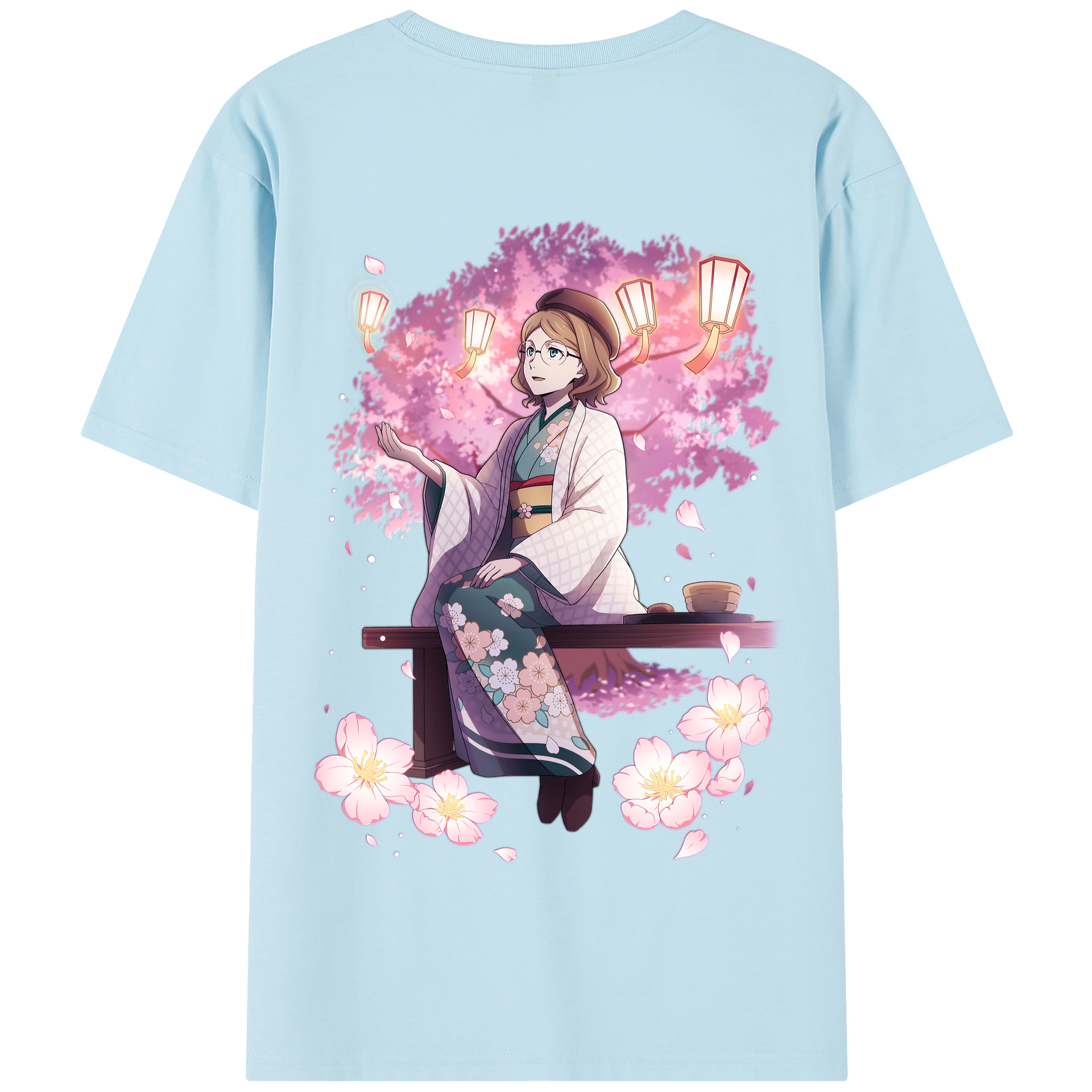 （画像用） 文豪ストレイドッグス Bungo Stray Dogs 綿100％半袖Tシャツ（背面プリント）